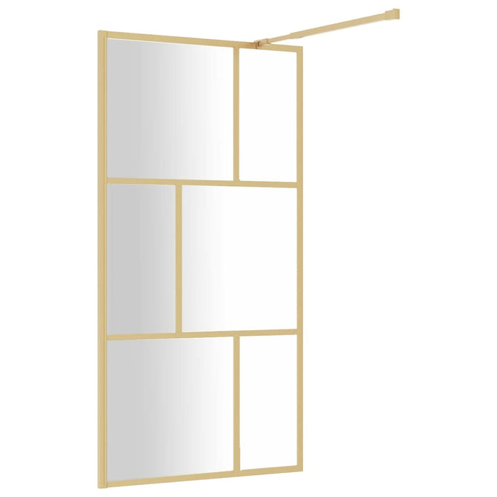 Paravan de duș walk-in auriu 115x195 cm sticlă ESG transparentă - WALTI WALTI