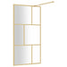 Paravan de duș walk-in auriu 115x195 cm sticlă ESG transparentă - WALTI WALTI