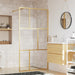 Paravan de duș walk-in auriu 115x195 cm sticlă ESG transparentă - WALTI WALTI
