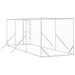 Padoc de exterior pentru câini argintiu 2x6x2 m oțel galvanizat - WALTI WALTI