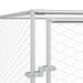 Padoc de exterior pentru câini argintiu 2x6x2 m oțel galvanizat - WALTI WALTI