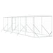 Padoc de exterior pentru câini argintiu 2x10x2m oțel galvanizat - WALTI WALTI