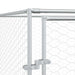 Padoc de exterior pentru câini argintiu 2x10x2m oțel galvanizat - WALTI WALTI