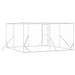 Padoc de exterior pentru câini argintiu 4x4x2 m oțel galvanizat - WALTI WALTI