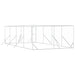 Padoc de exterior pentru câini argintiu 4x8x2 m oțel galvanizat - WALTI WALTI
