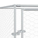 Padoc de exterior pentru câini argintiu 4x8x2 m oțel galvanizat - WALTI WALTI