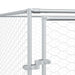 Padoc de exterior pentru câini argintiu 4x12x2m oțel galvanizat - WALTI WALTI