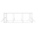 Padoc de exterior pentru câini argintiu 6x6x2 m oțel galvanizat - WALTI WALTI