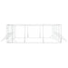 Padoc de exterior pentru câini argintiu 6x10x2m oțel galvanizat - WALTI WALTI