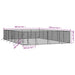 Padoc de exterior pentru câini argintiu 8x12x2m oțel galvanizat - WALTI WALTI