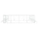 Padoc de exterior pentru câini argintiu 8x16x2m oțel galvanizat - WALTI WALTI