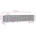 Padoc exterior cu acoperiș argintiu 10x2x2,5 m oțel galvanizat - WALTI WALTI