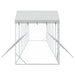 Padoc exterior cu acoperiș argintiu 14x2x2,5 m oțel galvanizat - WALTI WALTI