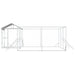 Padoc de exterior cu acoperiș argintiu 6x6x2,5m oțel galvanizat - WALTI WALTI