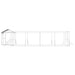 Padoc exterior cu acoperiș argintiu 10x6x2,5 m oțel galvanizat - WALTI WALTI
