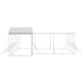 Padoc exterior cu acoperiș argintiu 10x6x2,5 m oțel galvanizat - WALTI WALTI