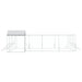 Padoc exterior cu acoperiș argintiu 10x8x2,5 m oțel galvanizat - WALTI WALTI