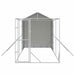 Padoc de exterior cu acoperiș argintiu 2x6x2,5m oțel galvanizat - WALTI WALTI