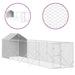 Padoc exterior cu acoperiș argintiu 2x10x2,5 m oțel galvanizat - WALTI WALTI