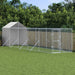 Padoc exterior cu acoperiș argintiu 2x10x2,5 m oțel galvanizat - WALTI WALTI