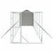 Padoc exterior cu acoperiș argintiu 2x14x2,5 m oțel galvanizat - WALTI WALTI