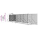 Padoc exterior cu acoperiș argintiu 2x14x2,5 m oțel galvanizat - WALTI WALTI