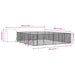 Padoc exterior cu acoperiș argintiu 10x10x2,5 m oțel galvanizat - WALTI WALTI