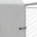 Padoc exterior cu acoperiș argintiu 10x10x2,5 m oțel galvanizat - WALTI WALTI