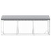 Padoc de exterior cu acoperiș argintiu 2x6x2,5m oțel galvanizat - WALTI WALTI