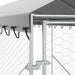 Padoc de exterior cu acoperiș argintiu 2x6x2,5m oțel galvanizat - WALTI WALTI