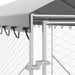 Padoc exterior cu acoperiș argintiu 2x10x2,5 m oțel galvanizat - WALTI WALTI