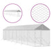Padoc exterior cu acoperiș argintiu 2x14x2,5 m oțel galvanizat - WALTI WALTI