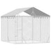 Padoc de exterior cu acoperiș argintiu 3x3x2,5m oțel galvanizat - WALTI WALTI
