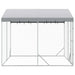 Padoc de exterior cu acoperiș argintiu 3x3x2,5m oțel galvanizat - WALTI WALTI
