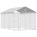 Padoc exterior cu acoperiș argintiu 3x4,5x2,5 m oțel galvanizat - WALTI WALTI