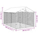 Padoc exterior cu acoperiș argintiu 3x4,5x2,5 m oțel galvanizat - WALTI WALTI
