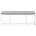 Padoc de exterior cu acoperiș argintiu 3x6x2,5m oțel galvanizat - WALTI WALTI