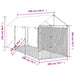Padoc de exterior cu acoperiș argintiu 2x6x2,5m oțel galvanizat - WALTI WALTI