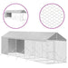 Padoc exterior cu acoperiș argintiu 2x10x2,5 m oțel galvanizat - WALTI WALTI
