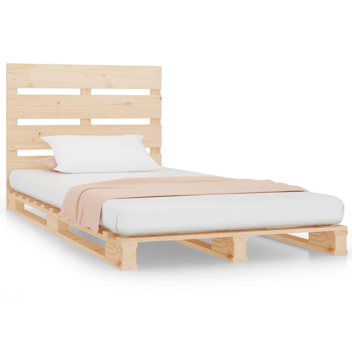 Cadru de pat Single, 90x190 cm, lemn masiv de pin WALTI