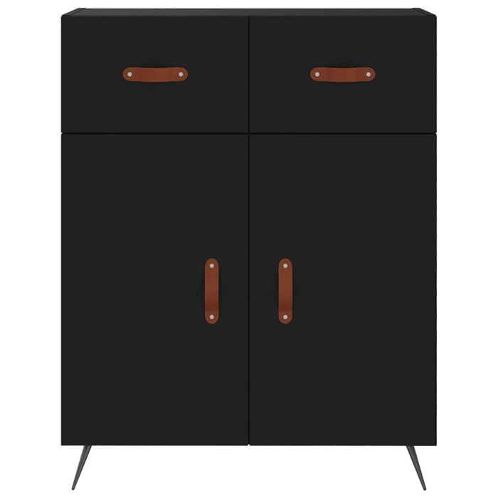 Dulap, negru, 69,5x34x90 cm, lemn compozit WALTI