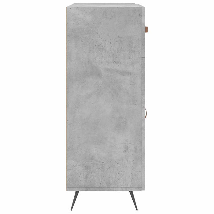 Dulap, gri beton, 69,5x34x90 cm, lemn compozit WALTI