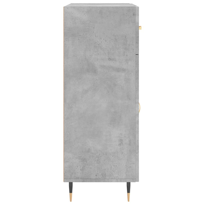 Dulap, gri beton, 69,5x34x90 cm, lemn compozit WALTI