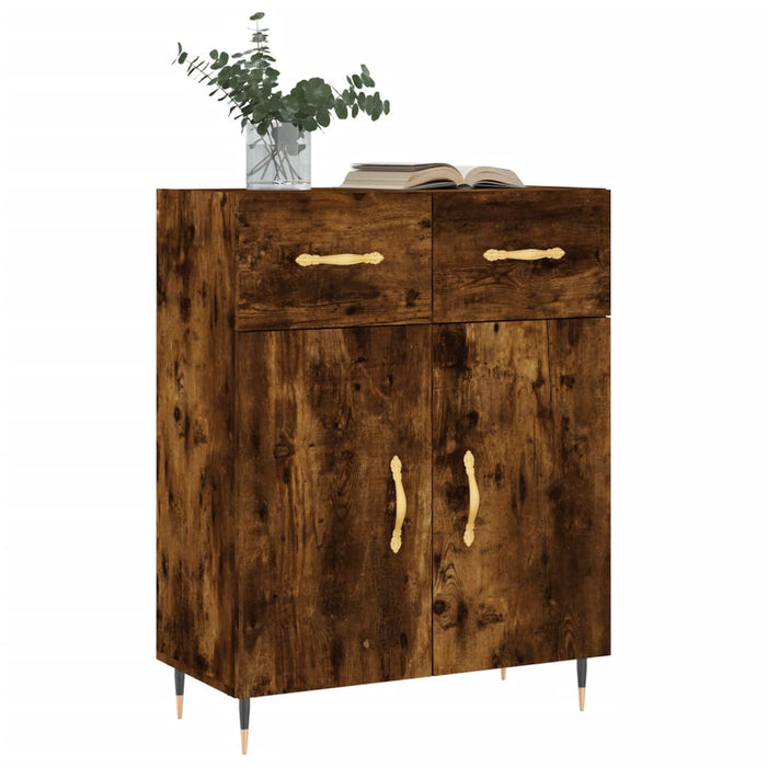 Dulap, stejar fumuriu, 69,5x34x90 cm, lemn compozit WALTI