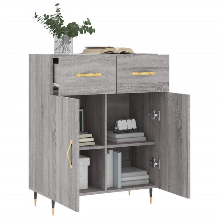 Dulap, gri sonoma, 69,5x34x90 cm, lemn compozit - WALTI WALTI
