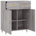 Dulap, gri sonoma, 69,5x34x90 cm, lemn compozit - WALTI WALTI
