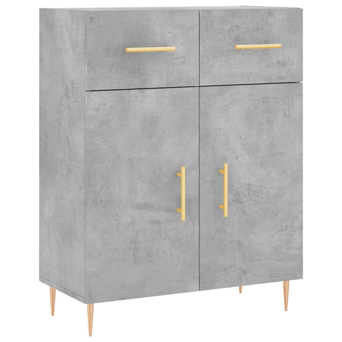 Dulap, gri beton, 69,5x34x90 cm, lemn compozit - WALTI WALTI