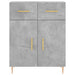 Dulap, gri beton, 69,5x34x90 cm, lemn compozit - WALTI WALTI