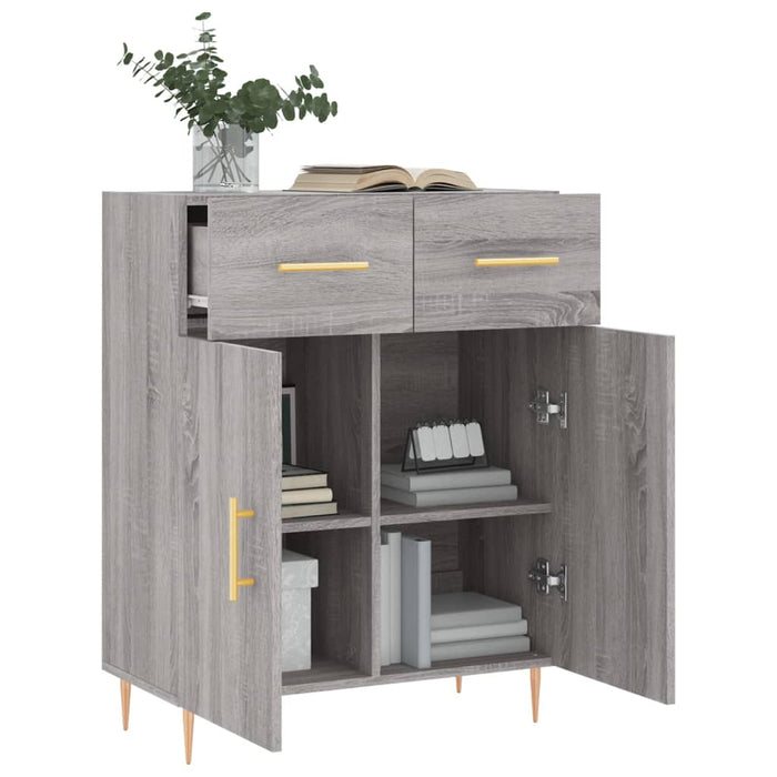 Dulap, gri sonoma, 69,5x34x90 cm, lemn compozit - WALTI WALTI