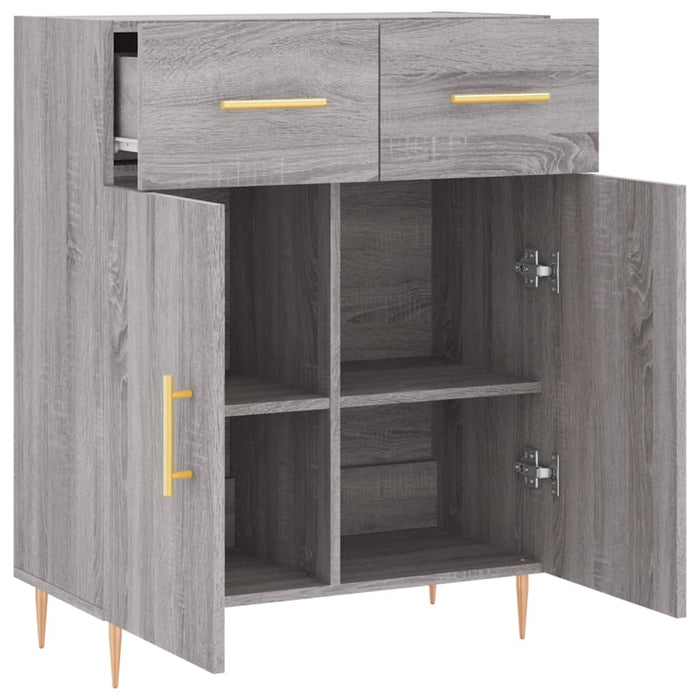 Dulap, gri sonoma, 69,5x34x90 cm, lemn compozit - WALTI WALTI